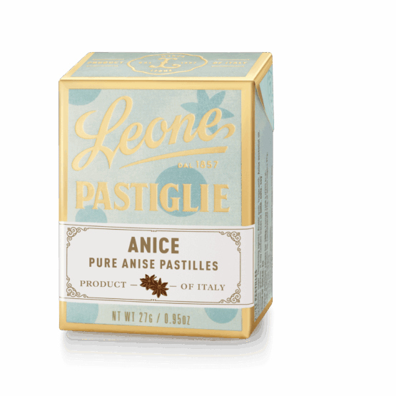 A tin of Pastiglie Leone Anise Pastilles