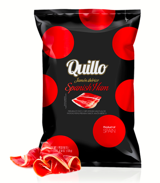 Quillo Chips - Quillo Iberian Ham Gourmet Potato Chips 45g