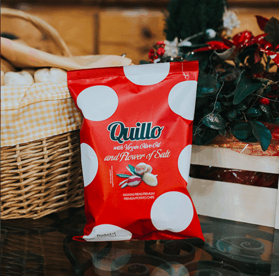 Quillo Chips - Flower of Salt Gourmet Potato Chips, 130g - Image 2