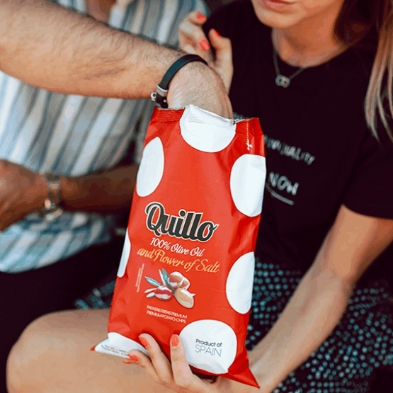 Quillo Chips - Flower of Salt Gourmet Potato Chips, 130g - Image 3