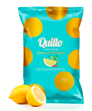 Quillo Chips - Lemon & Pink Pepper Gourmet Potato Chips 45g