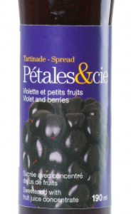 Confiture de violette et de baies sans sucre ajouté