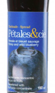 Confiture de Pensée & Bleuets Sauvages sans sucre Ajouté