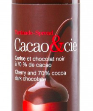 Tartinade de chocolat noir aux cerises et 70 % de cacao