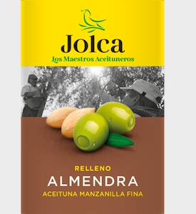 a jolca olive can with almond stuffed Manzilla