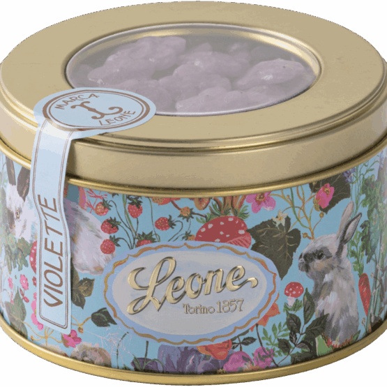 VIOLET DROPS ROUND TIN BY NATHALIE LETE