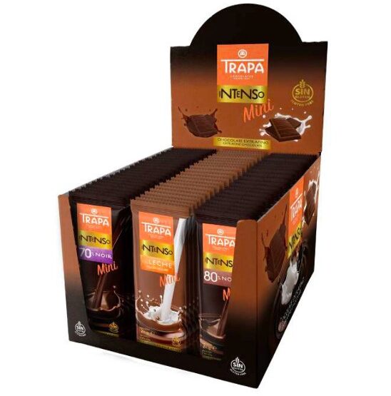 DISPLAY MINI CHOCOLATE 3x20 BARS 70% Dark Milk 80% Dark