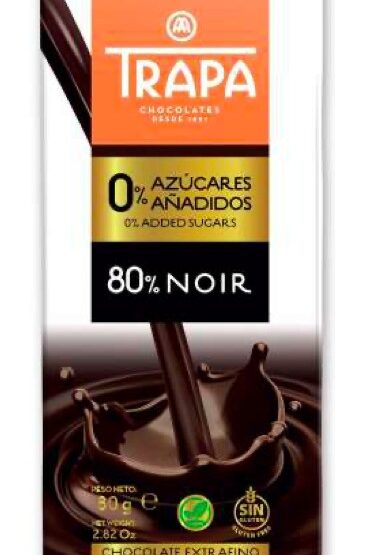 DARK CHOCOLATE 80%, 0% ADDED SUGAR